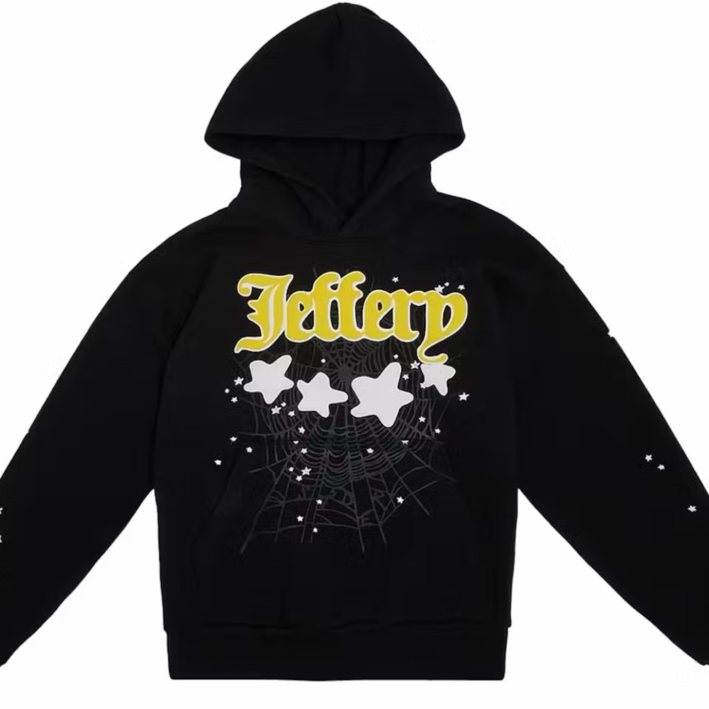 SPIDER BLACK JEFFERY HOODIE - M